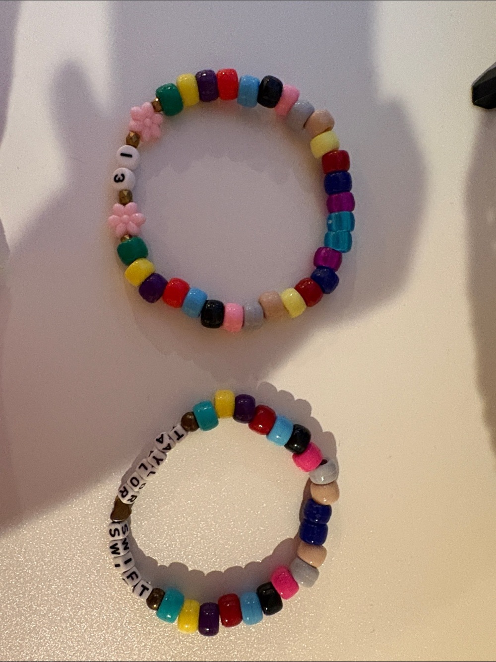 Kids Multicolor Beaded Stretch Bracelet Set - Unbranded